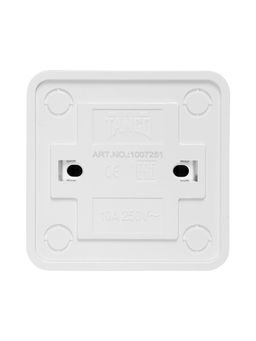 Цена за 2 шт. Выключатель TANGO, 10 А, 1 клавиша, 250 В, IP 20, основание розеток керамика, огнеупорный ABS-пласти