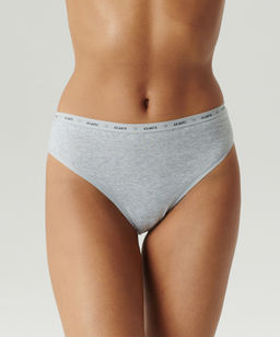 ATLANTIC 3CLP-010 Трусы спорт с высокой посадкой Sport High Leg - набор (3 шт.) белый + светло-серый меланж + светло-розовый  фото 2