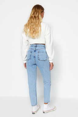 Mavi Nak?sl? Yuksek Bel Mom Jeans TWOSS21JE0591 - Trendyolmilla фото 7