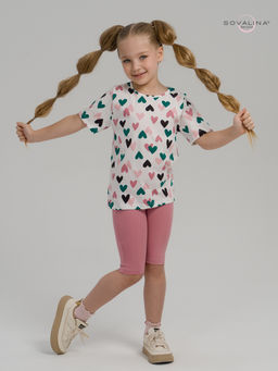 Костюм Актив зеленые сердечки-сухая роза - Sovalina фото 7