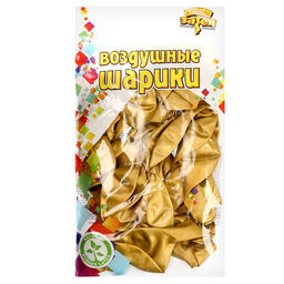 Воздушные шары латексные 12", хром, 25 шт.