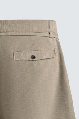 BERMUDA RELAXED FIT PLIEGUES CINTUR?N / Negro - Zara фото 10