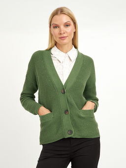 кардиган женский из хлопка с крупными пуговицами - Glenfield фото 8