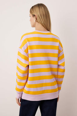 Cok Renkli Regular/Normal Kal?p Orme Sweatshirt TWOAW26SW00212 - Trendyolmilla фото 4