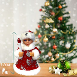 Снегурочка фигурка поющая 17см