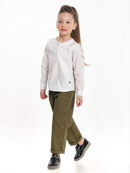 Блузка для девочки UD 2465 белый - Mini maxi фото 4