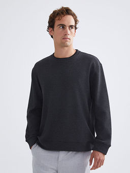 Bisiklet Yaka Erkek Sweatshirt