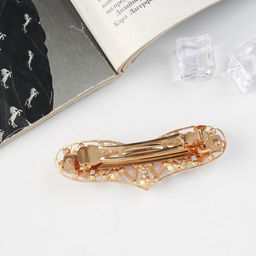 Заколка - автомат для волос «Глория», нежность сердце, 8.5 см