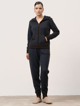 Брюки женские из пуха яка и верблюда 10025 синие