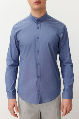 Mavi Slim Fit Yazl?k Gomlek TMNSS24GO00067