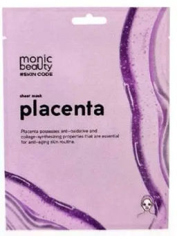MONIC BEAUTY Skin Code Тканевая маска для лица Плацента 25мл (*10)