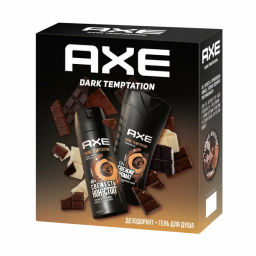 AXE набор ДАРК ТЕМПТЕЙШН (део-спрей 150мл + гель д/душа 250мл)