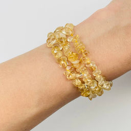 Бусины для украшений из камня Цитрин крошка