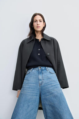 HIGH-WAIST DENIM BERMUDA SHORTS ZW COLLECTION - Zara фото 6