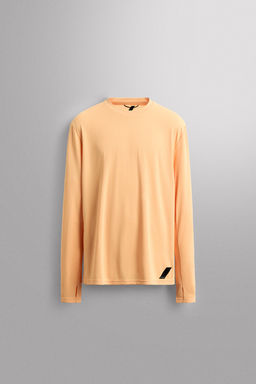 CAMISETA RUNNING MANGA LARGA / Naranja