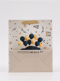 Цена за 2 шт. Пакет подарочный «С Днём рождения. Торт машинка», 23×27×11.5 см