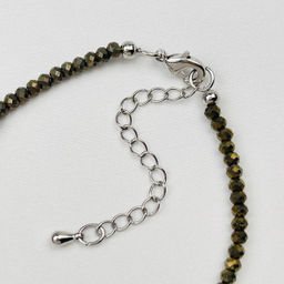 Браслет из Пирита с Селенитом - Радуга самоцветов фото 4