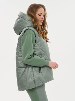 Утепленный жилет oversize - А+б коллекция фото 46