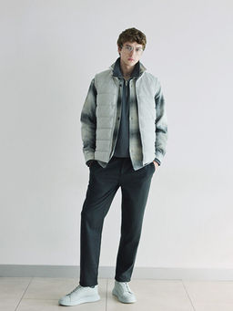 Slim Fit Dik Yaka Erkek ?i?me Yelek