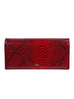 Женский кошелёк из натуральной кожи, цвет бордово-красный