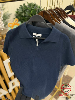 Футболка женская однотонная