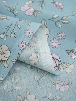 Перкаль "Утренний цвет" цв.серо-голубой, ш.1.5м, хлопок-100%, 100гр/м.кв