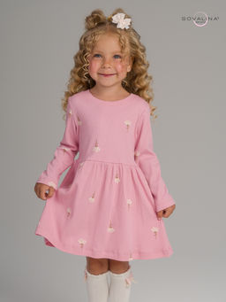 Платье Элла астра на пудре