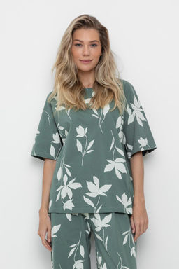 Футболка VERY NEAT _ ЕВТ 3184/зеленый мох,магнолия фото 2