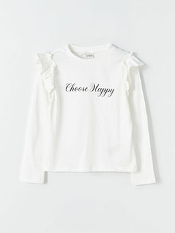 Bisiklet Yaka K?z ?ocuk Ti??rt