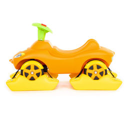 Каталка Мой любимый автомобиль со звуковым сигналом многофункциональная (оранжевая) - Полесье фото 2