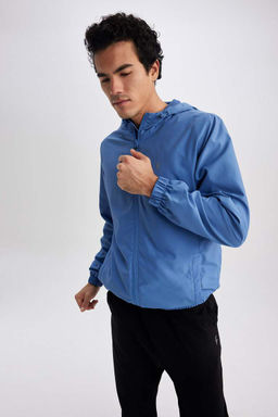 Пальто с капюшоном приталенного кроя DeFactoFit  фото 6