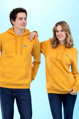 U. S. Polo Assn Базовый горчичный свитшот с капюшоном (унисекс) - U.s. polo assn фото 10