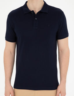 Lacivert Slim Fit Basic Ti__rt - Pierre cardin фото 13