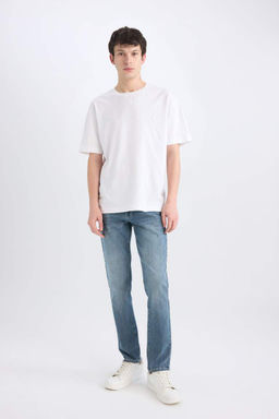 Pedro Slim Fit Dar Kal?p Normal Bel Dar Paca Jean Pantolon - Defacto фото 3