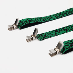 Подтяжки детские, ширина 2,5 см, цвет зелёный - Simaland фото 3