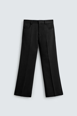 FLARE FIT TWILL TROUSERS - Zara фото 7
