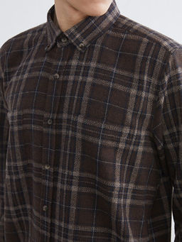 Regular Fit Uzun Kollu Ekose Erkek G?mlek