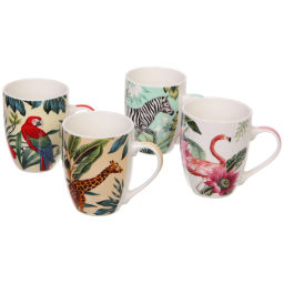 Цена за 2 шт. Кружка керамическая 350мл "Животный мир"
