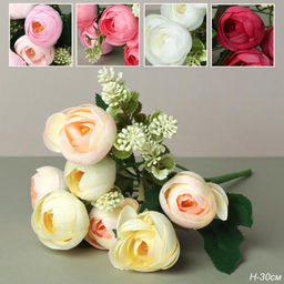 Цветок искусственный Пион букет 30 см / SGT-156 /уп 2/600/