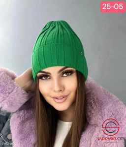 шапка женская внутри на флисе - Bruno фото 6