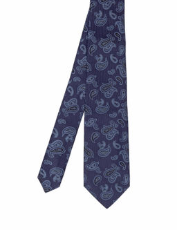 Темно-синий шелковый галстук - Cacharel фото 8