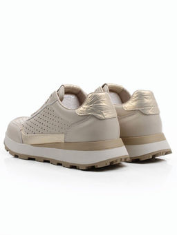 03-A1017-5A BEIGE Кроссовки женские (натуральная кожа)