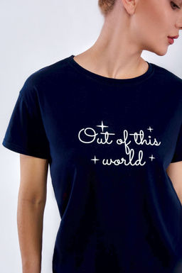 Арт. 9161 Пижама с шортами 42-50 (5 шт) Цвет:верх-темно-синий, низ-темно-синий