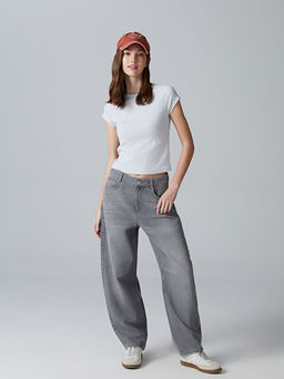 Bisiklet Yaka K?z ?ocuk Ti??rt