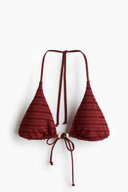 Top de bikini triangular con relleno - H&m фото 3