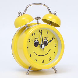 Часы - будильник настольные «Смайл», 12.5×8 см, d=6 см