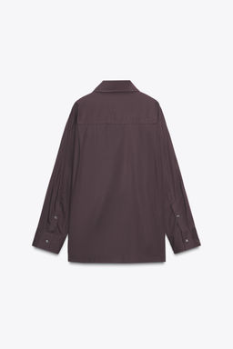 POPLIN NECKERCHIEF SHIRT - Zara фото 9