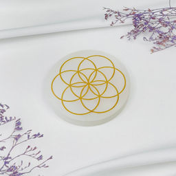 Пластина Селенит "Семя жизни": Посадите Семена Гармонии и Процветания!