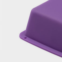 Форма для выпечки Доляна «Хлеб», силикон, 11.5×7×3 см, внутр.размер 10.5×6.5 см, фиолетовая