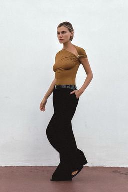 ASYMMETRIC POLYAMIDE TOP - Zara фото 8